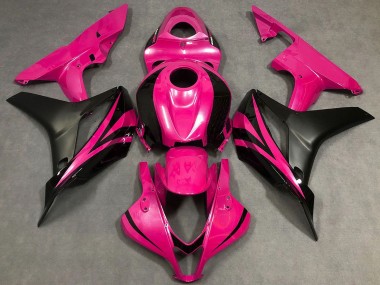 Carenados Moto Honda CBR600RR 2007-2008 - Rosa Negro Mate OEM Estilo