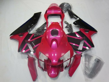 Carenados Moto Honda CBR600RR 2003-2004 - Rosa Negro Brillante