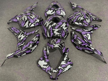Carenados Moto Honda CBR600RR 2009-2012 - Púrpura Plata Camouflage
