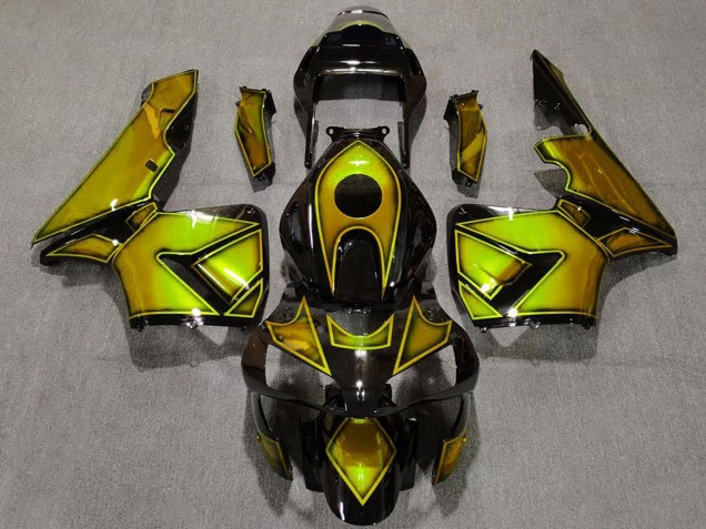 Carenados Moto Honda CBR600RR 2003-2004 - Oro Negro Brillante
