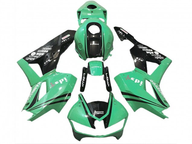 Carenados Moto Honda CBR600RR 2013-2023 - Verde Negro Brillante