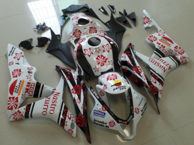 Carenados Moto Honda CBR600RR 2007-2008 - Blanco Rojo Negro Nastro Azzurro