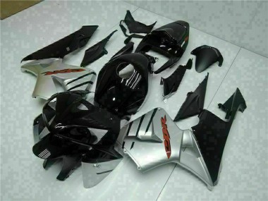 Carenado Moto Honda CBR600RR 2005-2006 - Negro Brillante Plata