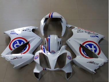 Carenados Moto Honda VFR 800 2002-2013 - Blanco Azul Rojo R