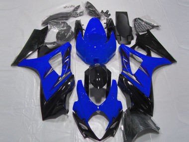 Carenado Moto Suzuki GSXR 1000 2007-2008 - Azul Negro Brillante