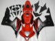 Carenado Moto Honda CBR600RR 2007-2008 - Rojo Negro Mate Calcomanías