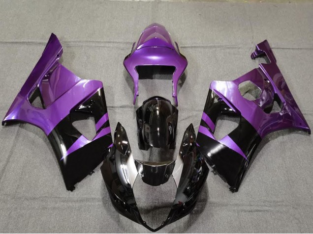 Carenados Moto Suzuki GSXR 1000 2003-2004 - Púrpura Negro Brillante