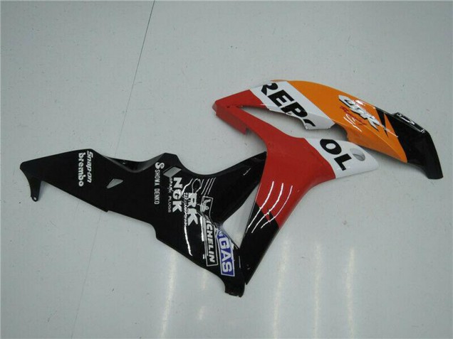 Carenados Moto Honda CBR600RR 2007-2008 - Naranja Blanco Rojo Negro Brillante Repsol