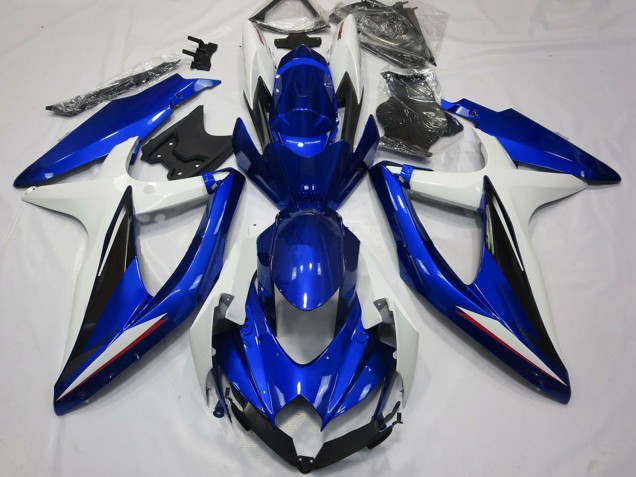 Carenados Moto Suzuki GSXR 600 / GSXR 750 2008-2010 - Blanco Azul Negro