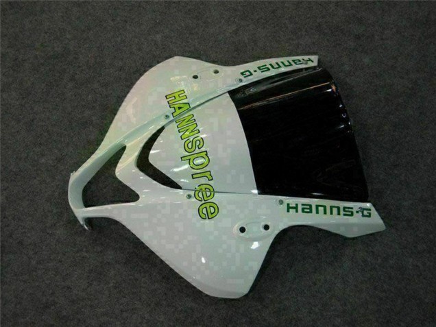 Carenados Moto Honda CBR600RR 2007-2008 - Blanco Verde Negro Brillante Hannspree
