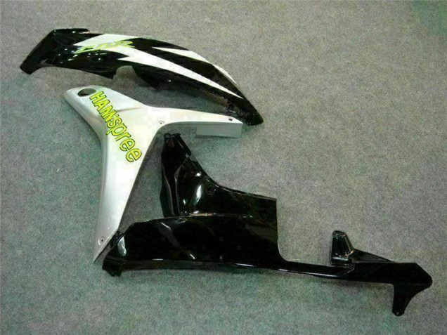 Carenados Moto Honda CBR600RR 2007-2008 - Blanco Verde Negro Brillante Hannspree