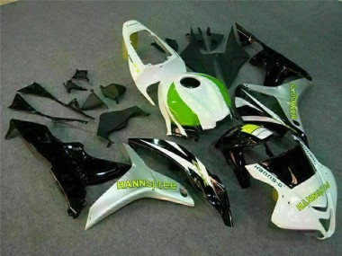 Carenados Moto Honda CBR600RR 2007-2008 - Blanco Verde Negro Brillante Hannspree