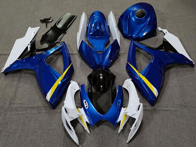 Carenados Moto Suzuki GSXR 600 / GSXR 750 2006-2007 - Blanco Azul Amarillo Negro