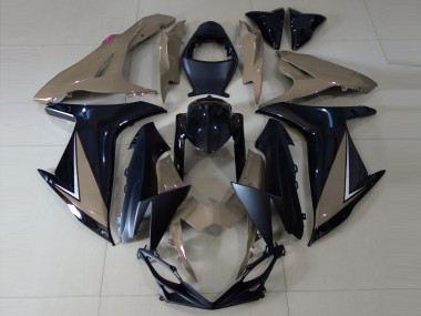 Carenados Moto Suzuki GSXR 600 / GSXR 750 2011-2024 - Gris Negro Brillante Negro Mate
