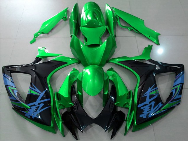 Carenados Moto Suzuki GSXR 600 / GSXR 750 2006-2007 - Verde Negro Azul