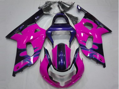 Carenados Moto Suzuki GSXR 600 / GSXR 750 2001-2003 - Rosa Azul Brillante