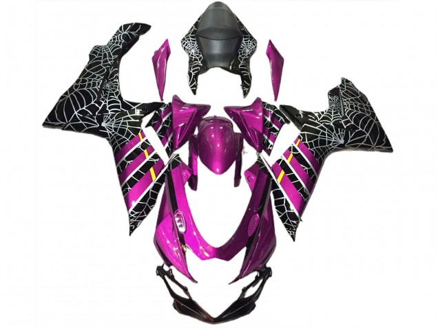 Carenados Moto Suzuki GSXR 600 / GSXR 750 2011-2024 - Rosa Negro Spider