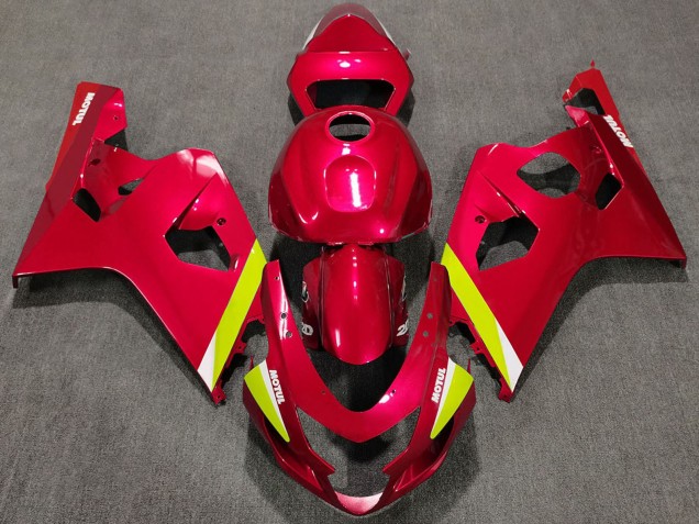 Carenados Moto Suzuki GSXR 600 / GSXR 750 2004-2005 - Rojo Amarillo Blanco