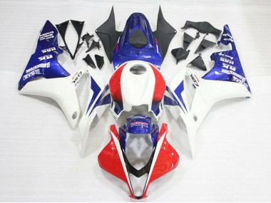 Kits Carenados Moto Honda CBR600RR 2007-2008 - Blanco Rojo Azul HRC