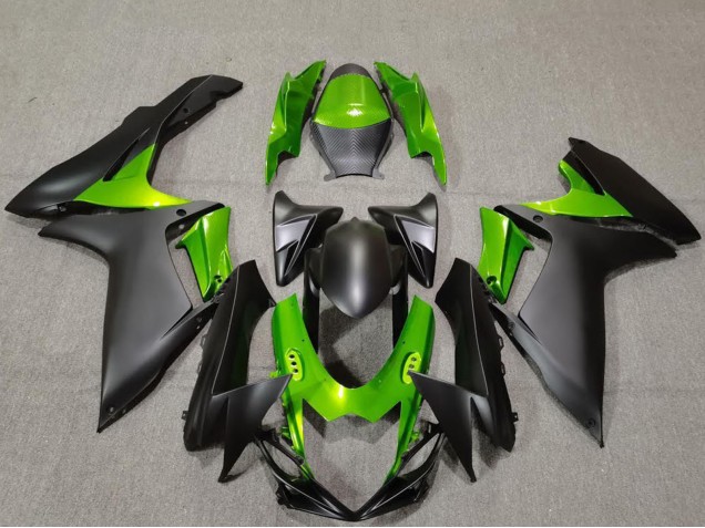 Carenados Moto Suzuki GSXR 600 / GSXR 750 2011-2024 - Verde Negro Mate