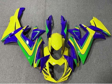 Carenados Moto Suzuki GSXR 600 / GSXR 750 2011-2024 - Azul Amarillo Verde
