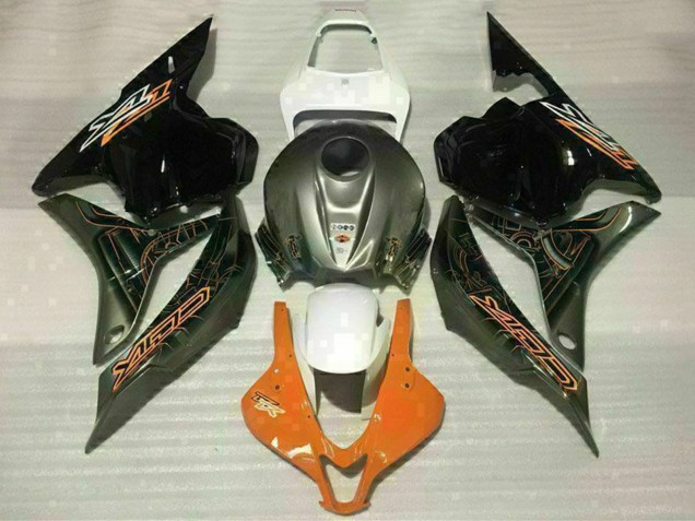 Carenado Moto Honda CBR600RR 2009-2012 - Blanco Naranja Negro Brillante