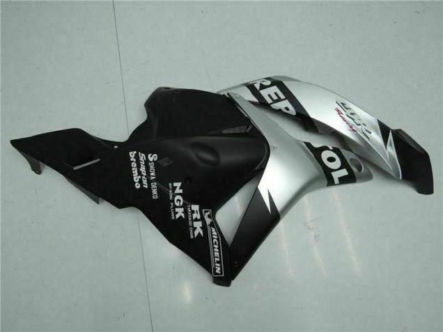 Carenado Moto Honda CBR600RR 2009-2012 - Plata Negro Mate Repsol
