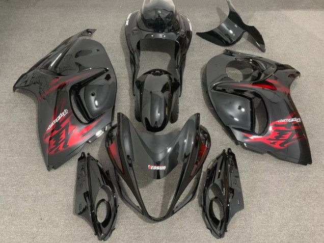 Carenados Moto Suzuki GSXR 1300 2008-2020 - Negro Brillante Rojo