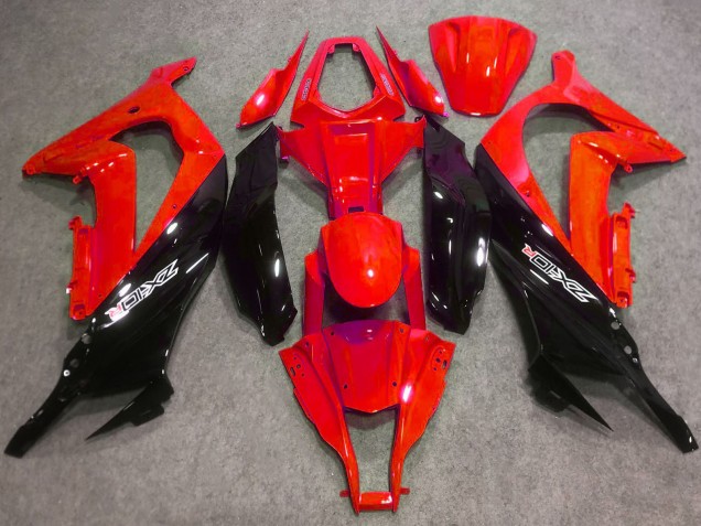 Carenados Moto ABS Kawasaki ZX10R 2016-2020 - Rojo Negro Brillante