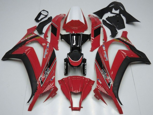 Carenados Moto Kawasaki ZX10R 2011-2015 - Blanco Rojo Negro Brillante OEM Estilo