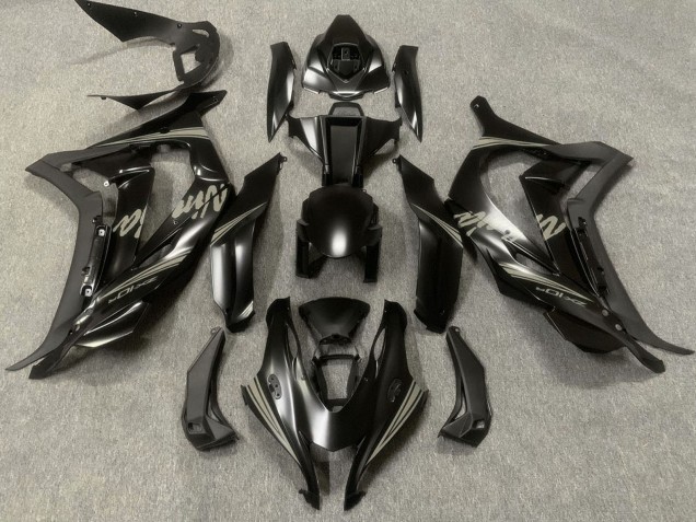 Carenados Moto Kawasaki ZX10R 2016-2020 - Negro Mate Gris Ninja