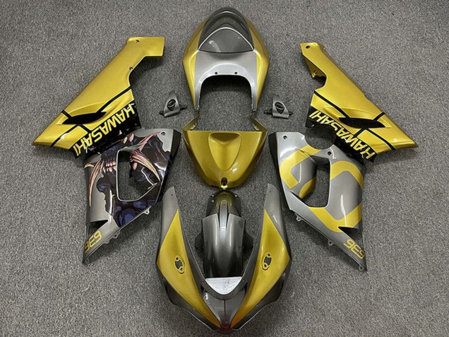 Carenados Moto Kawasaki ZX6R 2005-2006 - Oro Plata