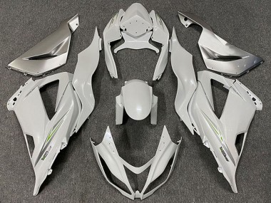 Carenados Moto Kawasaki ZX6R 2013-2018 - Blanco Perla Verde