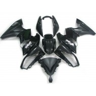 Carenados Moto Kawasaki Ninja 650R 2009-2011 - Negro Brillante Negro Mate Blanco Calcomanía