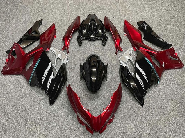 Carenados Moto Kawasaki Ninja 400 2018-2024 - Rojo Negro Brillante