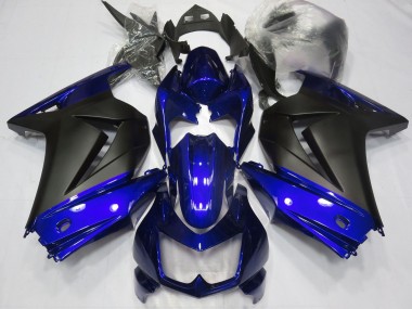 Carenados Moto Kawasaki Ninja 250 2008-2012 - Azul Negro Mate