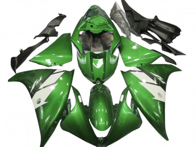 Carenados Moto Yamaha R1 2012-2014 - Verde Blanco