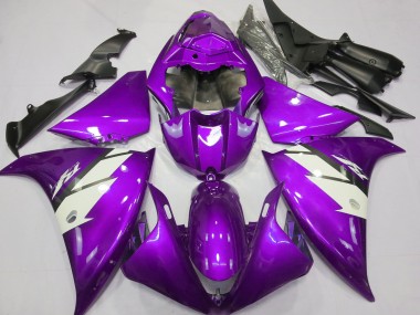 Carenados Moto Yamaha R1 2012-2014 - Púrpura Blanco