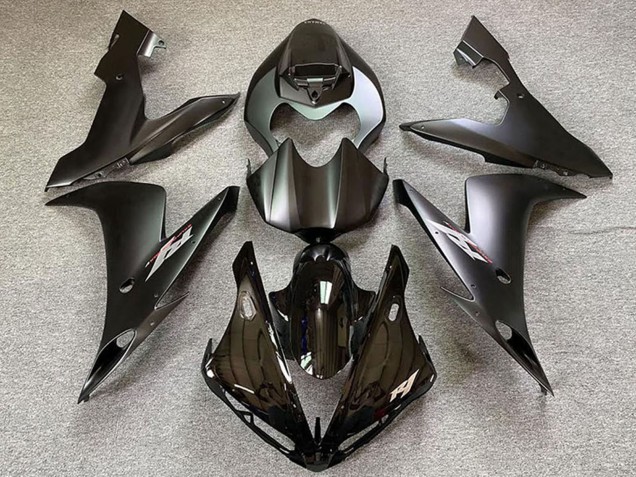 Carenados Moto Yamaha R1 2004-2006 - Negro Brillante Negro Mate