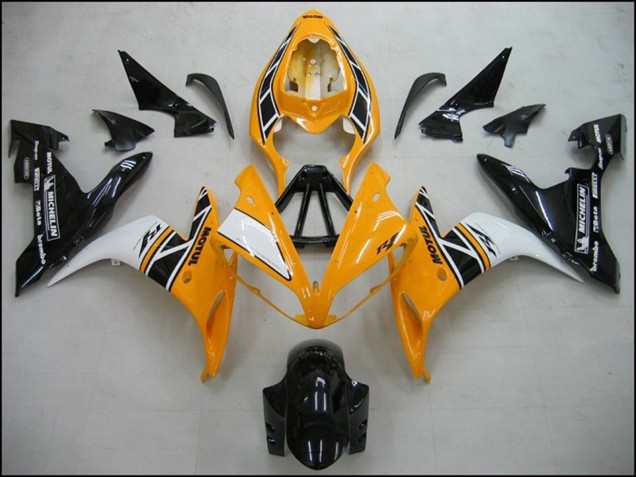Carenados Moto Yamaha R1 2004-2006 - Amarillo Blanco Negro OEM Estilo