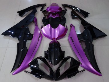 Carenados Moto Yamaha R6 2008-2016 - Púrpura Negro Brillante