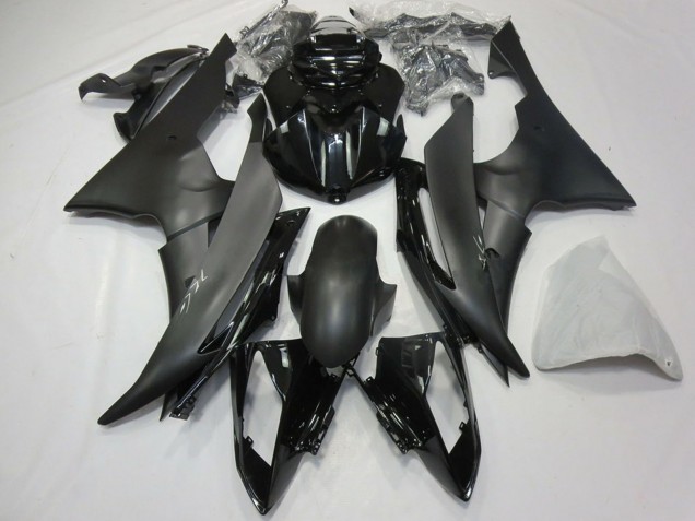 Carenado Moto Yamaha R6 2008-2016 - Negro Brillante Negro Mate