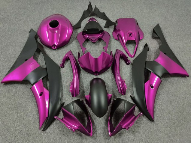 Carenados Moto Yamaha R6 2008-2016 - Rosa Negro Mate