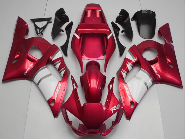 Carenados Moto Yamaha R6 1998-2002 - Rojo Blanco