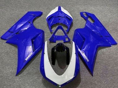Carenados Moto Ducati 1198 2007-2014 - Azul Brillante Blanco