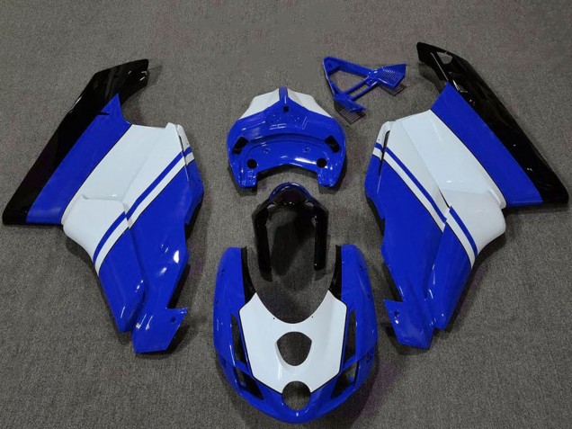 Carenados Moto Ducati 749 999 2003-2004 - Blanco Azul Negro Brillante