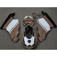 Carenados Moto Ducati 749 999 2003-2004 - Blanco Brown Negro Brillante