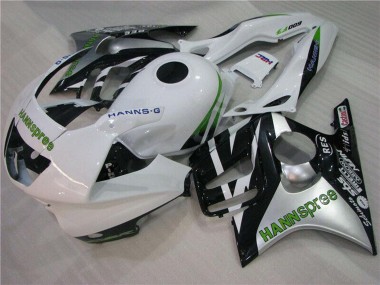 Carenado Moto Honda CBR600 F3 1995-1996 - Blanco Plata Verde Hannspree