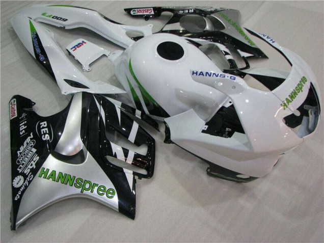 Carenado Moto Honda CBR600 F3 1995-1996 - Blanco Plata Verde Hannspree