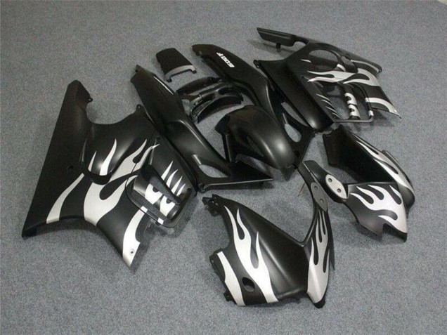 Carenado Moto Honda CBR600 F3 1995-1996 - Blanco Negro Mate Llama
